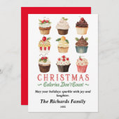 クリスマスカロリーはカップケーキを数えない シーズンカード (正面/裏面)