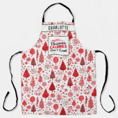クリスマスカロリーはキッチンおもしろい引用文を数えない エプロン (正面)