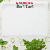 クリスマスカロリーはキッチンおもしろい引用文を数えない キッチンタオル (折り畳み)