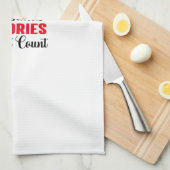 クリスマスカロリーはキッチンおもしろい引用文を数えない キッチンタオル (四つ折り)