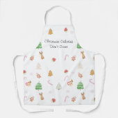 クリスマスカロリーはキッチンエプロンをカウントしない エプロン (正面)
