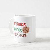 クリスマスカロリーはクリスマスを数えおもしろいない コーヒーマグカップ (正面左)