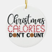 クリスマスカロリーはセラミックオーナメント セラミックオーナメント (正面)