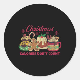 クリスマスカロリーはミルクのクッキーをカウントしない ラウンドシール
