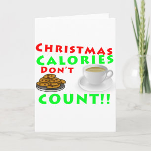 クリスマスカロリーはユーモアを考慮しなおもしろいい シーズンカード