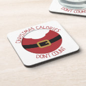 クリスマスカロリーサンタのベリーレッドスーツ コースター (左側)