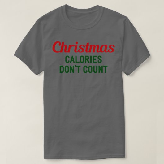 クリスマスカロリー Tシャツ (デザイン正面)