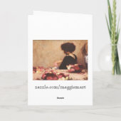 クリスマスカロルのクリスマスカード、小ティム シーズンカード (裏面)