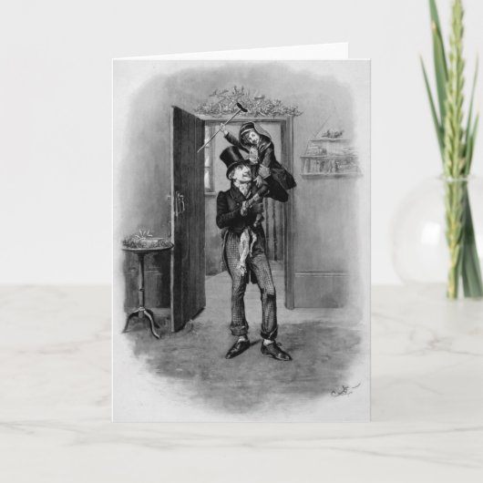 クリスマスカロルのクリスマスカード、小ティム シーズンカード (正面)