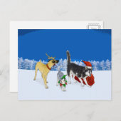 クリスマスカロルのクルーのポストカード シーズンポストカード (正面/裏面)