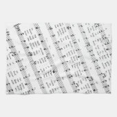 クリスマスカロルシート音楽小さなクリスマス キッチンタオル (横)