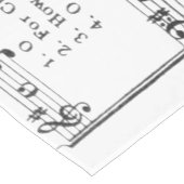 クリスマスカロルシート音楽 ショートテーブルランナー (コーナー)