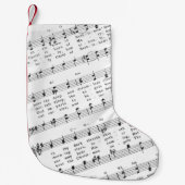 クリスマスカロルシート音楽 スモールクリスマスストッキング (正面)