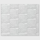 クリスマスカロルシート音楽 ラッピングペーパー (フラット)