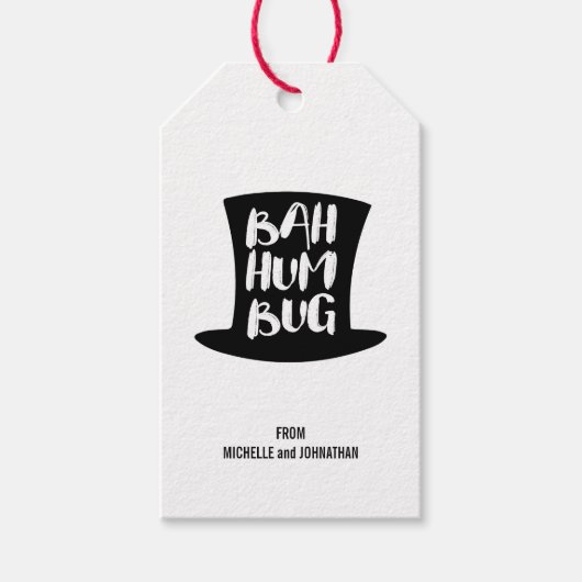 クリスマスカロルバフンバグホリデーギフトラベル ギフトタグ (正面)