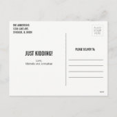 クリスマスカロルバフンバグホリデーハガキ シーズンポストカード (裏面)