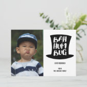 クリスマスカロルバフンバグホリデーフォトカード シーズンカード (スタンド正面)