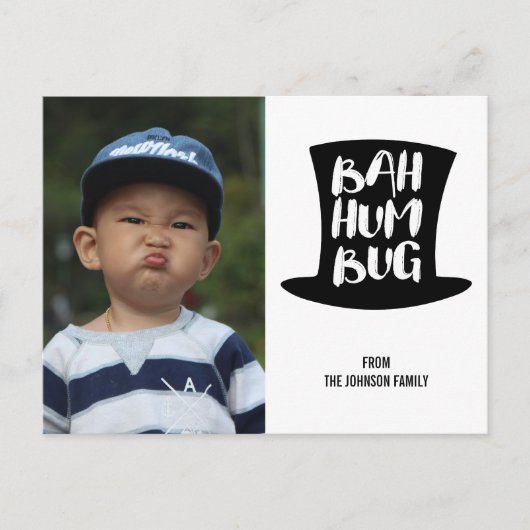 クリスマスカロルバフンバグホリデーフォトポストカード シーズンポストカード (正面)