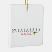 クリスマスカロルファララホリーフェスティバル文字コーン セラミックオーナメント (右)