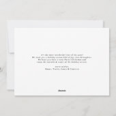 クリスマスカロル家族の写真クリスマスカード シーズンカード (裏面)