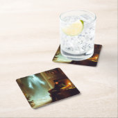 クリスマスカロル幽霊のクリスマス過去 スクエアペーパーコースター (インサイチュ)