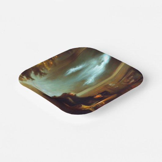 クリスマスカロル幽霊のクリスマス過去 ペーパープレート (傾斜あり)