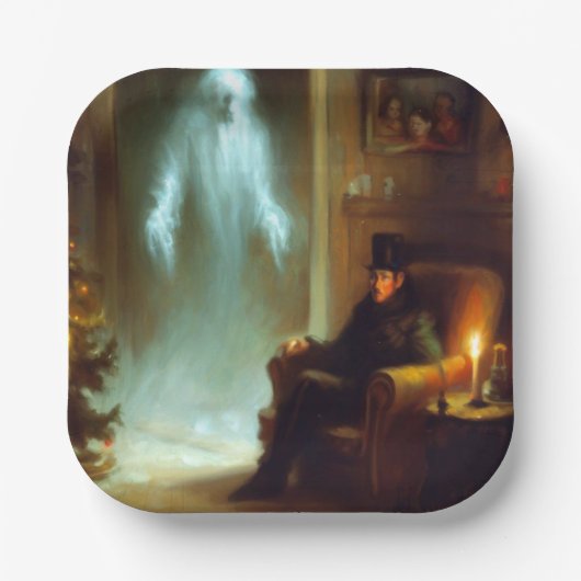 クリスマスカロル幽霊のクリスマス過去 ペーパープレート (正面)