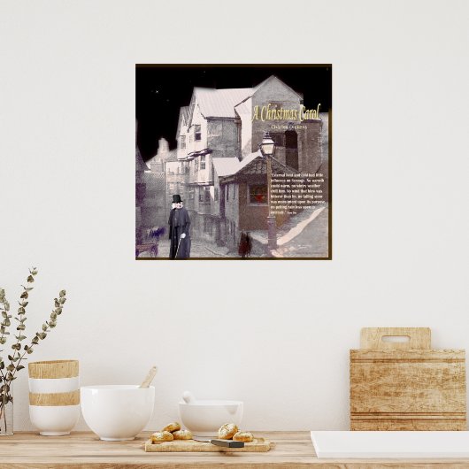 クリスマスカロル文字 ポスター (キッチン)