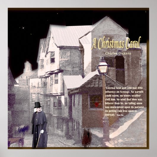 クリスマスカロル文字 ポスター (正面)