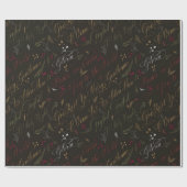 クリスマスカロル植物学 ラッピングペーパー (フラット)