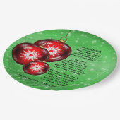 クリスマスカロル王室の歌詞Once Davids City - 9" ペーパープレート (アングル)