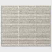 クリスマスカロル音楽ラッピング紙 ラッピングペーパー (フラット)