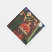 クリスマスカロル(クリスマス) (Dante Gabriel Rosseti) スタンダードランチョンナプキン (角)