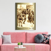 クリスマスカロル – ティニー・ティム キャンバスプリント (インサイチュ (リビング))