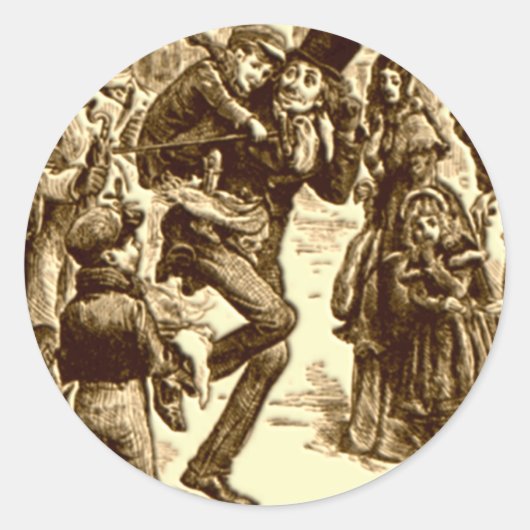 クリスマスカロル – ティニー・ティム ラウンドシール (正面)