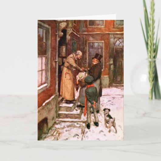 クリスマスカロル：トルコの配達の季節カード サンキューカード (正面)