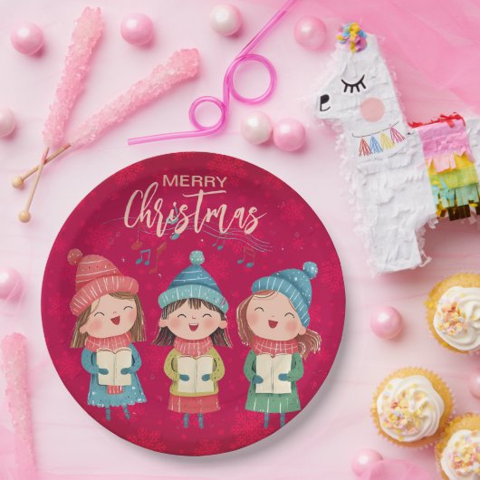 クリスマスカロル ペーパープレート (パーティー)