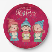 クリスマスカロル ペーパープレート (正面)