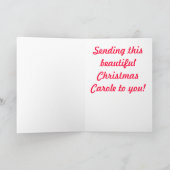 クリスマスカロールカード シーズンカード (内部)