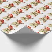 クリスマスカンガルーラッピング紙 ラッピングペーパー (角)