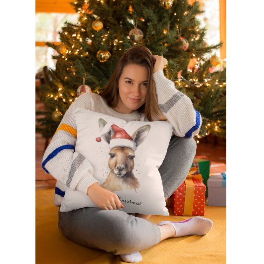 クリスマスカンガルー、カスタマイズ可能 クッション
