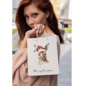 クリスマスカンガルー、カスタマイズ可能 ミディアムペーパーバッグ