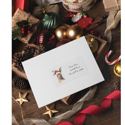 クリスマスカンガルー、カスタマイズ可能 ラベル