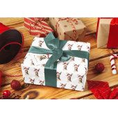 クリスマスカンガルー ラッピングペーパー