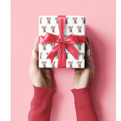 クリスマスカンガルー ラッピングペーパー