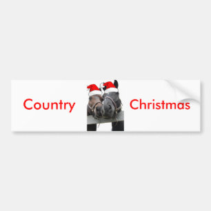 クリスマスカントリーウマ バンパーステッカー