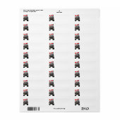 クリスマスカントリーウマ ラベル (フルシート)