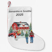 クリスマスカントリーバーンウィンター スモールクリスマスストッキング (正面)