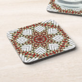 クリスマスカントリーパッチワークコルクコースター コースター (左側)