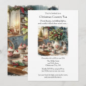 クリスマスカントリー ティーパーティー 招待状 (正面/裏面)